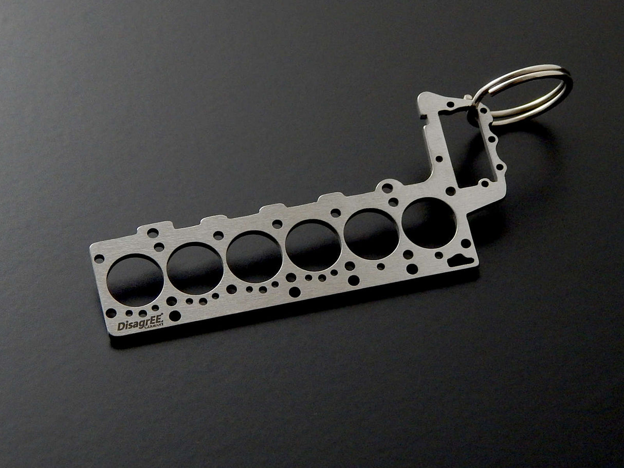 Miniatur einer Kopfdichtung für BMW M57 - DisagrEE - keychain - Schlüsselanhänger