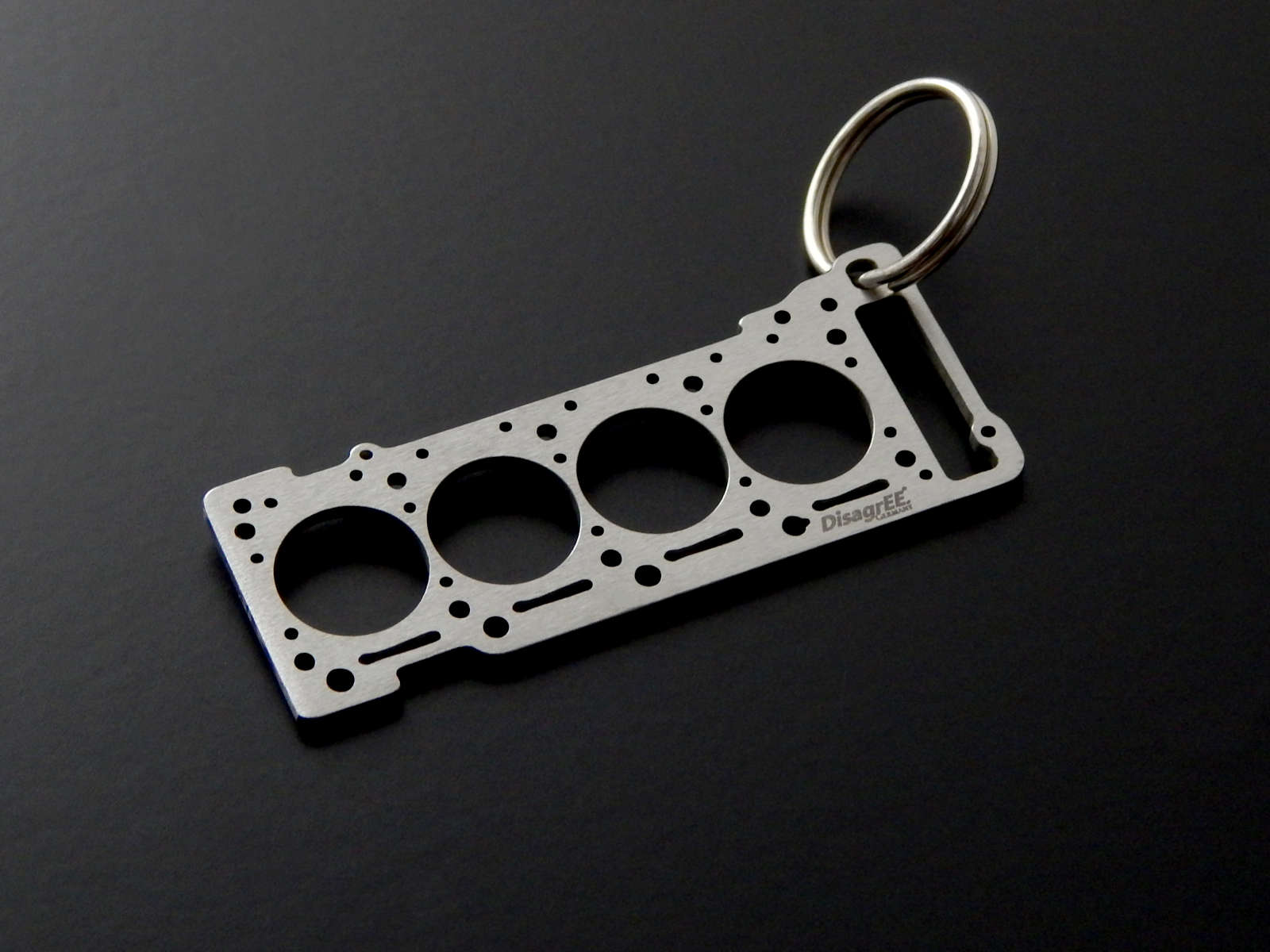 Miniatur einer Kopfdichtung für Mercedes OM 611 - DisagrEE - keychain - Schlüsselanhänger