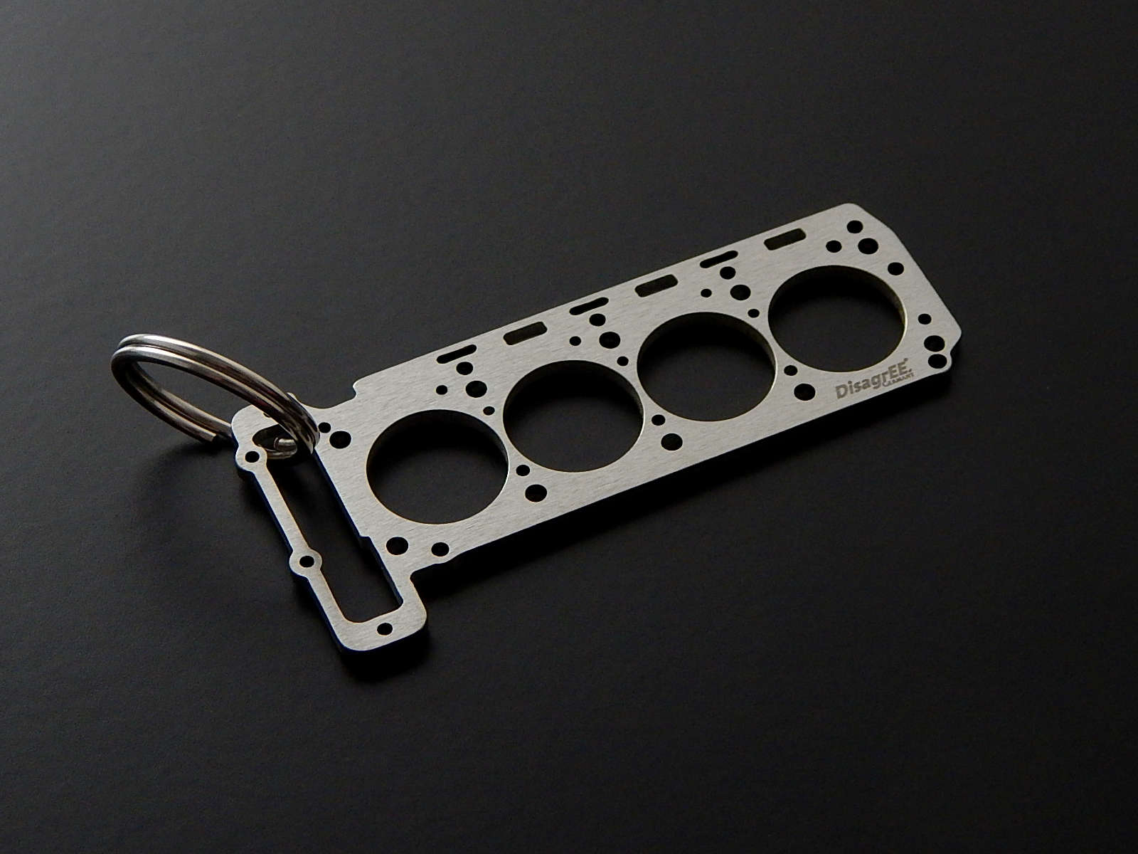 Miniatur einer Kopfdichtung für Mercedes M111 - DisagrEE - keychain - Schlüsselanhänger