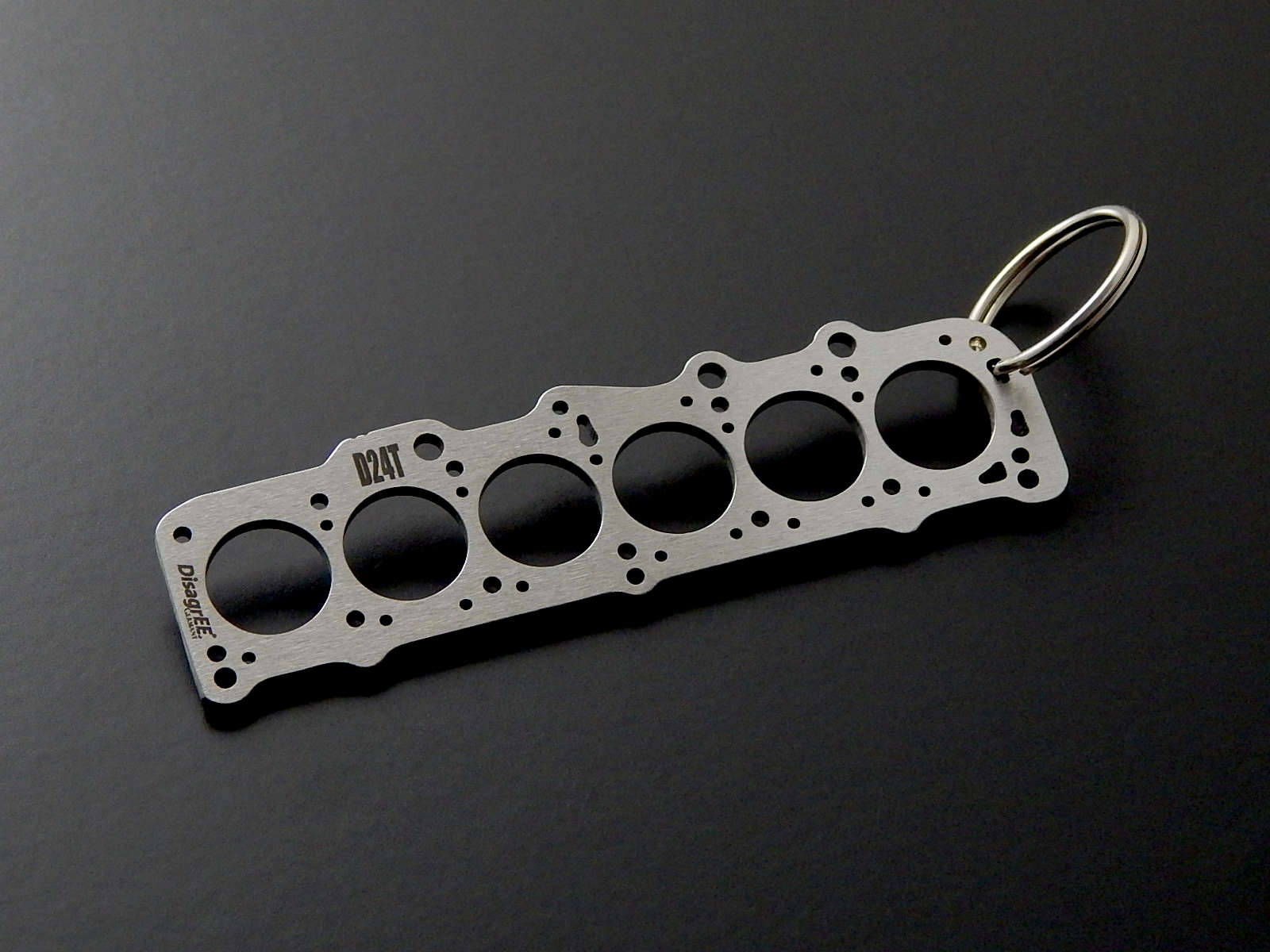 Miniatur einer Kopfdichtung für VW/Volvo D24 / D24T - DisagrEE - keychain - Schlüsselanhänger