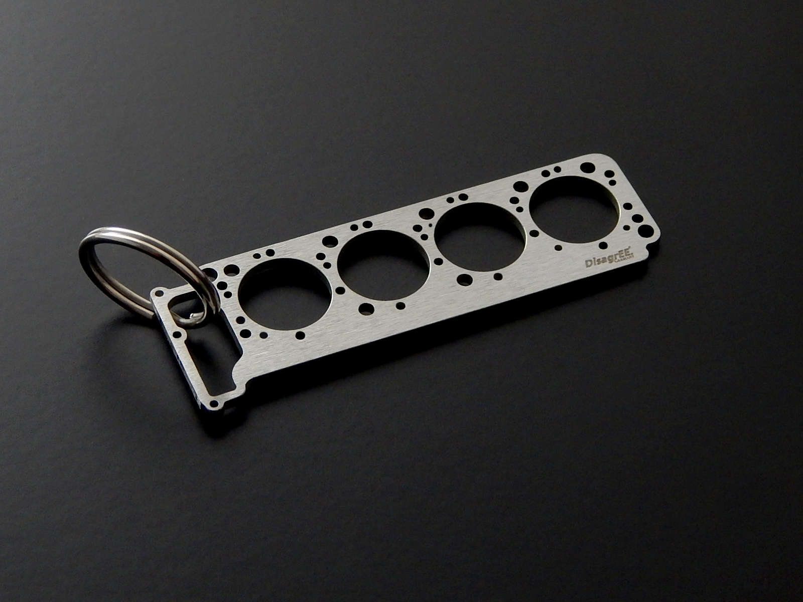 Miniatur einer Kopfdichtung für Mercedes M116 / M117 - DisagrEE - keychain - Schlüsselanhänger