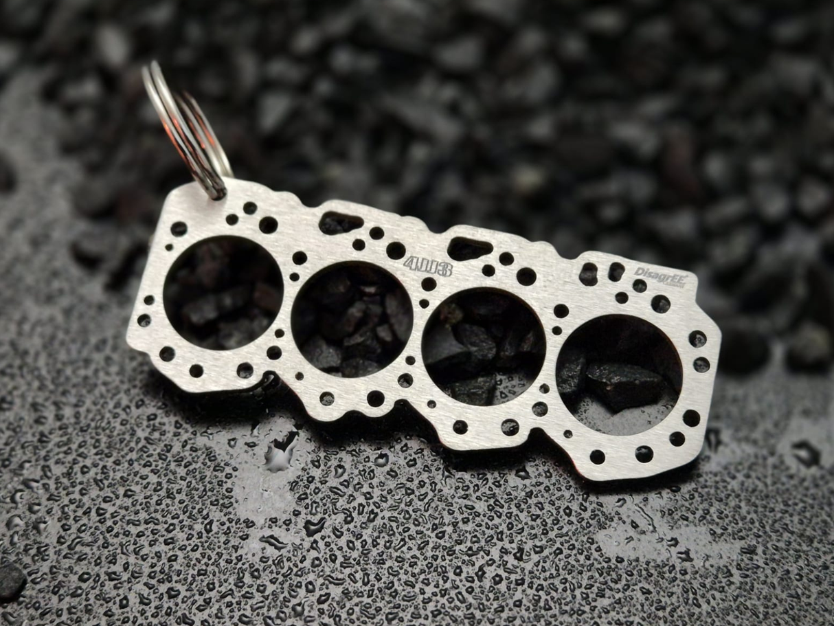keychain - Schlüsselanhänger - Miniatur einer Kopfdichtung für Isuzu 4JJ - DisagrEE Germany