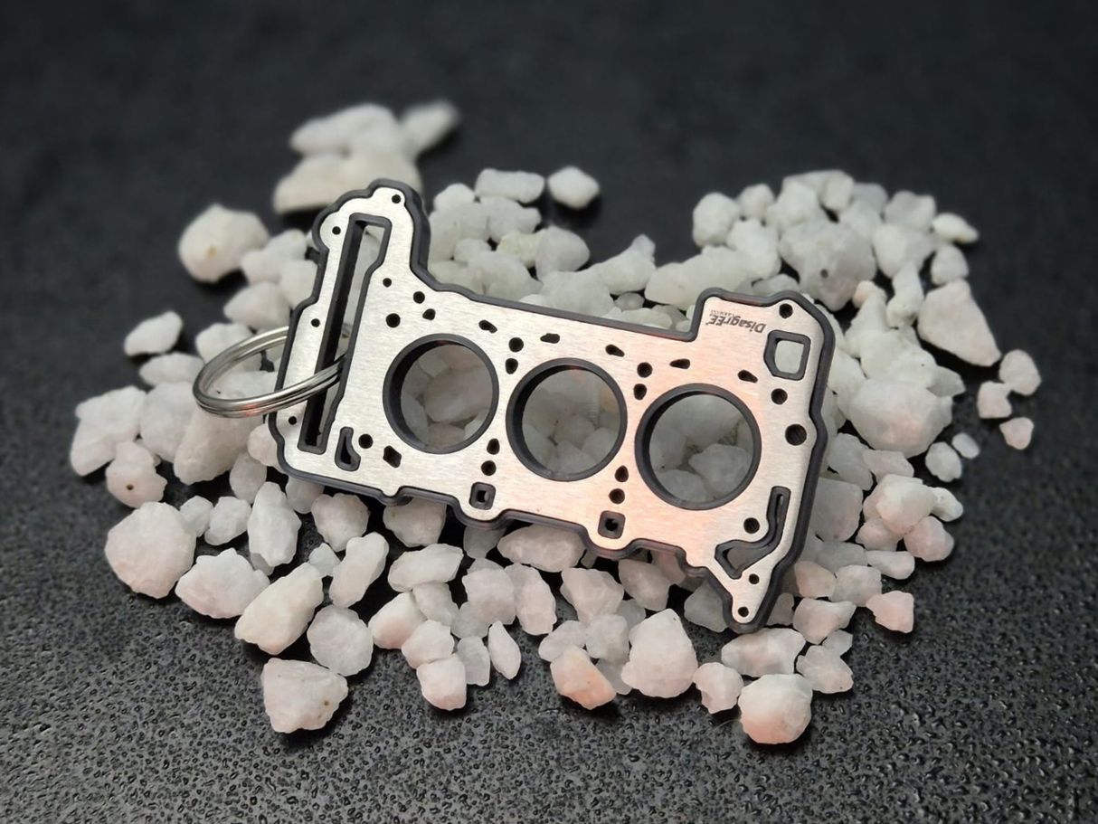 keychain - Schlüsselanhänger - Miniatur einer Kopfdichtung für Audi 3.0 TFSI EA839 - DisagrEE Germany