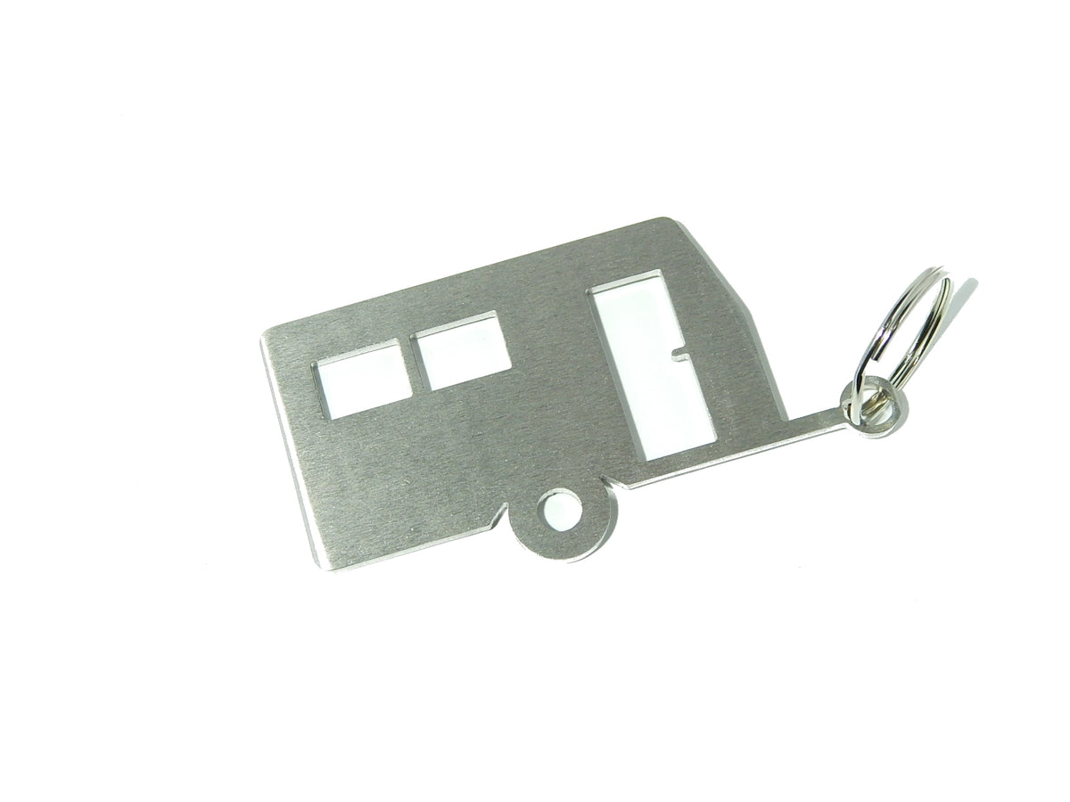 Wohnmobil Camping Keychain Stainless Steel brushed – DisagrEE