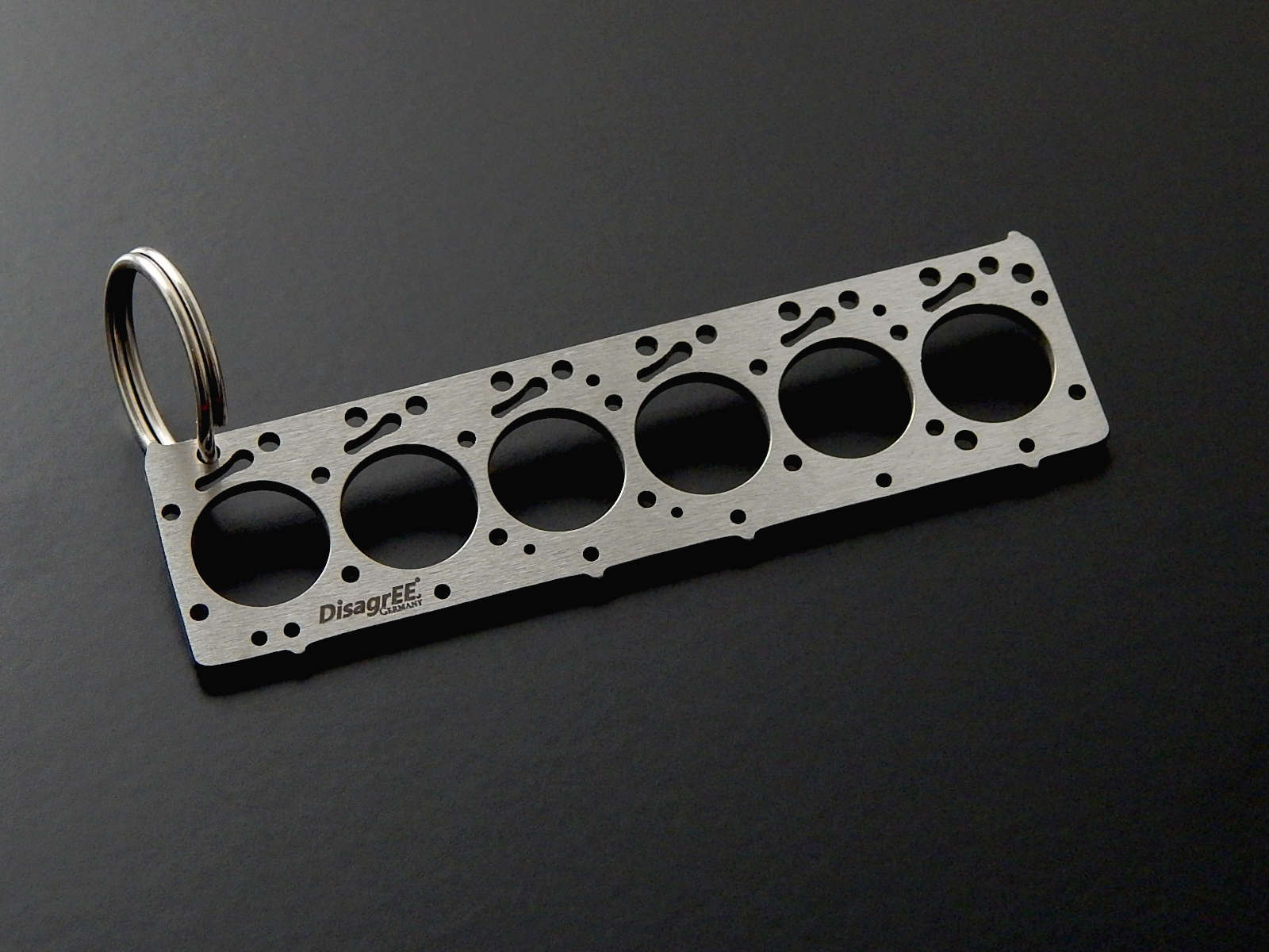 Miniatur einer Kopfdichtung für Cummins 5.9 (6BT) - DisagrEE - keychain - Schlüsselanhänger
