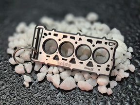 keychain - Schlüsselanhänger - Miniatur einer Kopfdichtung für VAG 1,8 / 2,0 TFSI / TSI (EA888) - DisagrEE Germany