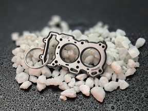 keychain - Schlüsselanhänger - Miniatur einer Kopfdichtung für Yamaha CP2 (MT-07, FZ-07, R7 ) - DisagrEE Germany