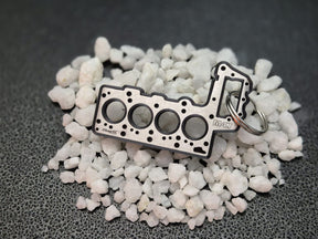 keychain - Schlüsselanhänger - Miniatur einer Kopfdichtung für BMW M47 - DisagrEE Germany
