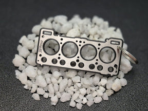 keychain - Schlüsselanhänger - Miniatur einer Kopfdichtung für Renault C "Cléon-Fonte" - DisagrEE Germany