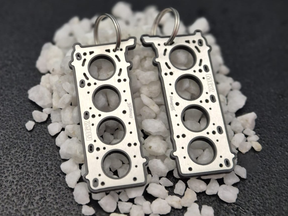 keychain - Schlüsselanhänger - Miniatur einer Kopfdichtung für BMW M62 - DisagrEE Germany