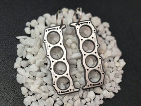 keychain - Schlüsselanhänger - Miniatur einer Kopfdichtung für Rover V8 - DisagrEE Germany