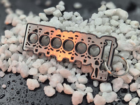 keychain - Schlüsselanhänger - Miniatur einer Kopfdichtung für BMW N53 - DisagrEE Germany