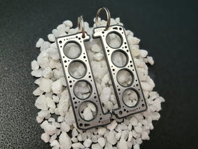 keychain - Schlüsselanhänger - Miniatur einer Kopfdichtung für Ford V8 Cleveland 302 / 351 / 400 - DisagrEE Germany