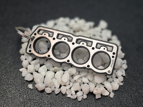 keychain - Schlüsselanhänger - Miniatur einer Kopfdichtung für AMC/Jeep 2.5 (Straight Four) - DisagrEE Germany