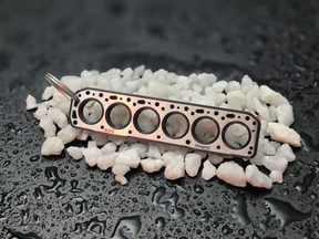 keychain - Schlüsselanhänger - Miniatur einer Kopfdichtung für Ford Straight Six 300 / 4.9 - DisagrEE Germany