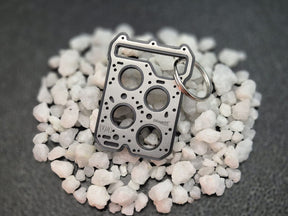 keychain - Schlüsselanhänger - Miniatur einer Kopfdichtung für Lancia V4 - DisagrEE Germany