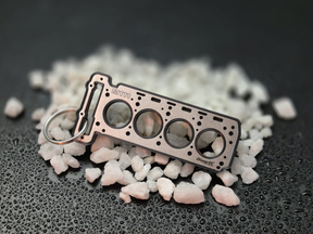 keychain - Schlüsselanhänger - Miniatur einer Kopfdichtung für Mercedes M111 - DisagrEE Germany