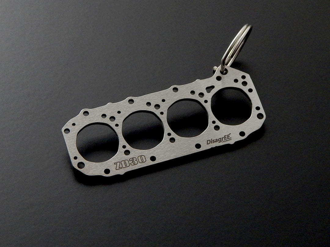 Miniatur einer Kopfdichtung für Nissan ZD30 - DisagrEE - keychain - Schlüsselanhänger