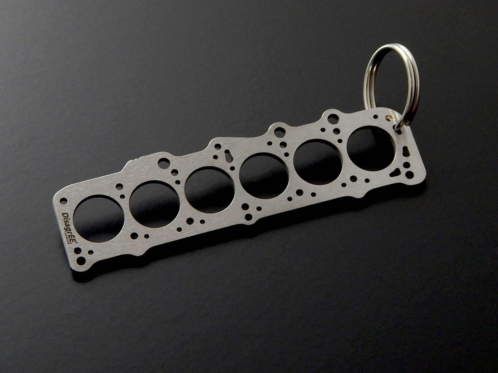 Miniatur einer Kopfdichtung für VW/Volvo D24 / D24T - DisagrEE - keychain - Schlüsselanhänger