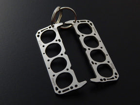keychain - Schlüsselanhänger - Miniatur einer Kopfdichtung für International Harvester V8 304 / 345 - DisagrEE Germany