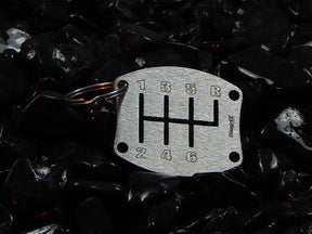 keychain - Schlüsselanhänger - Schaltschema 6 Gang - R rechts oben - DisagrEE Germany