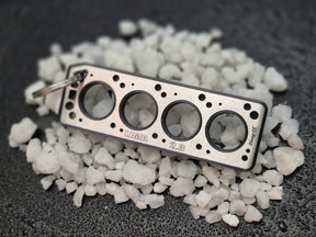 keychain - Schlüsselanhänger - Miniatur einer Kopfdichtung für Ford Lima 2.3 OHC - DisagrEE Germany