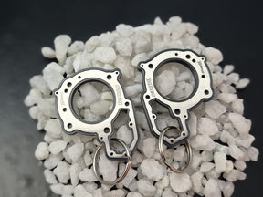 keychain - Schlüsselanhänger - Miniatur einer Kopfdichtung für BMW R1150 R1200 R nineT Öl/Luft - DisagrEE Germany