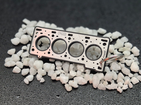 keychain - Schlüsselanhänger - Miniatur einer Kopfdichtung für Renault F4R - DisagrEE Germany