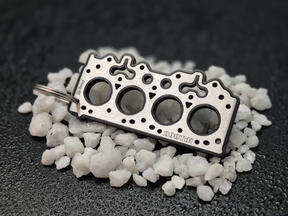 keychain - Schlüsselanhänger - Miniatur einer Kopfdichtung für Land Rover 200Tdi - DisagrEE Germany