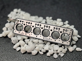 keychain - Schlüsselanhänger - Miniatur einer Kopfdichtung für Mercedes OM366 - DisagrEE Germany