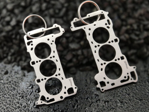 keychain - Schlüsselanhänger - Miniatur einer Kopfdichtung für Audi/Porsche 2.9 TFSI BiTurbo EA839 - DisagrEE Germany