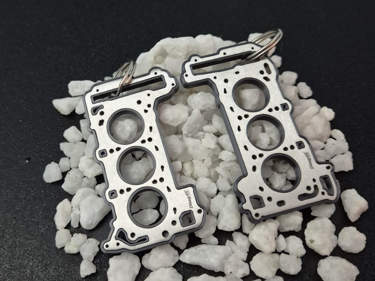 keychain - Schlüsselanhänger - Miniatur einer Kopfdichtung für Audi 3.0 TFSI EA839 - DisagrEE Germany