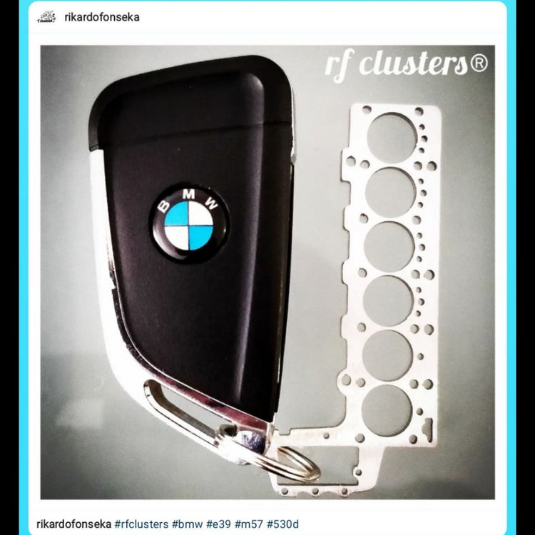 Miniature of a Head Gasket for BMW M57 Keychain Stainless Steel