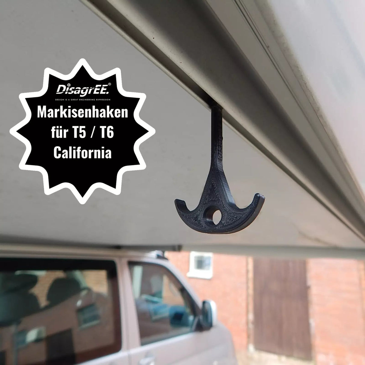Markisen- Haken für VW T5 T6 T6.1 California - original Thule-Markise - hohe Zugfestigkeit DisagrEE