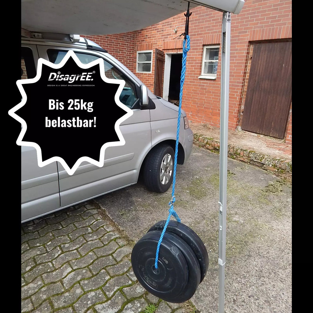 Markisen- Haken für VW T5 T6 T6.1 California - original Thule-Markise - hohe Zugfestigkeit DisagrEE