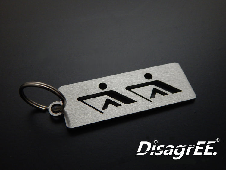 Rudern - DisagrEE - keychain - Schlüsselanhänger