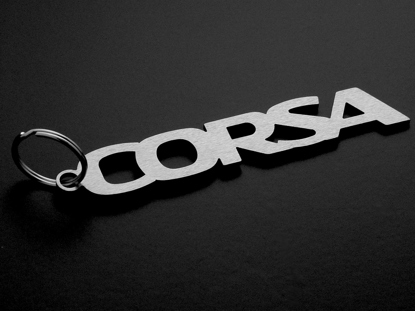 Edelstahl Schlüsselanhänger für Opel Corsa D