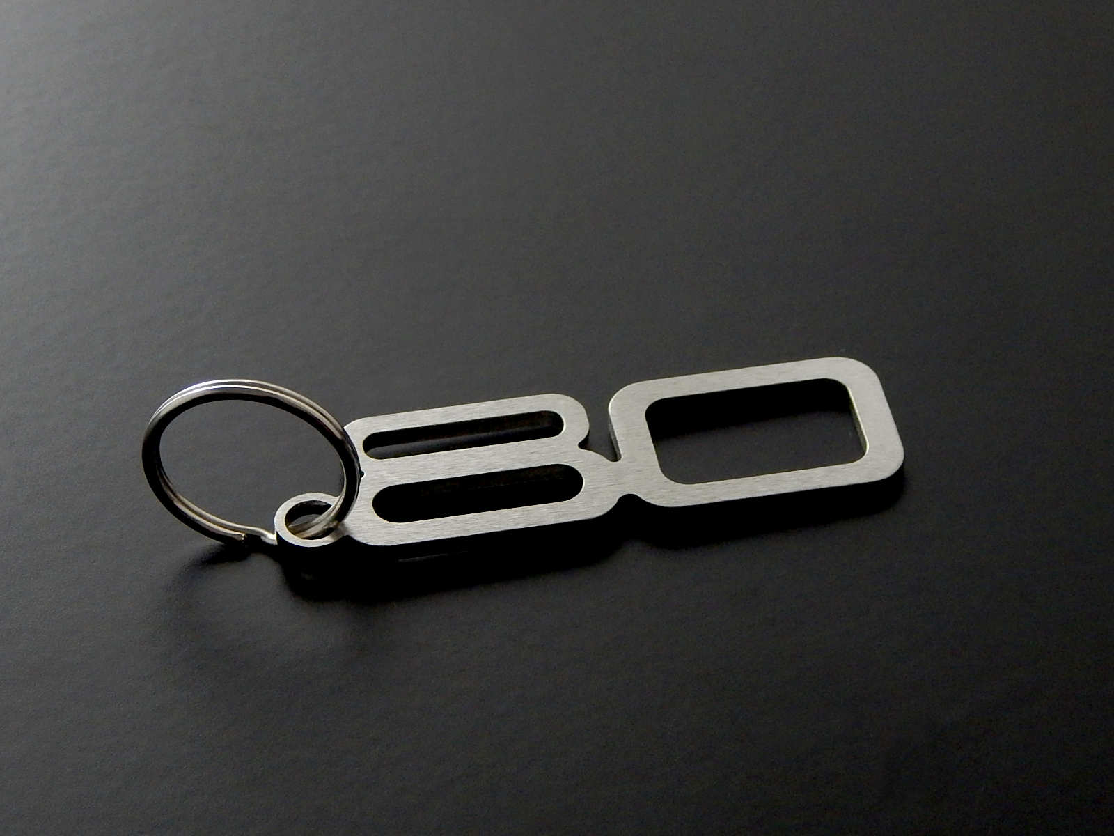 Keychain for Audi 80 Stainless Steel brushed – DisagrEE